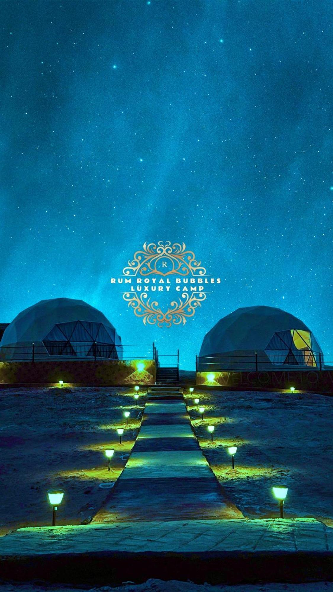 Rum Royal Bubbles Luxury Camp Lägenhet Wadi Rum Exteriör bild